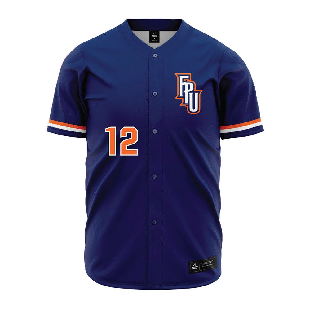 FPU - NCAA Baseball : Gabe Henderson - Blue Jersey-0
