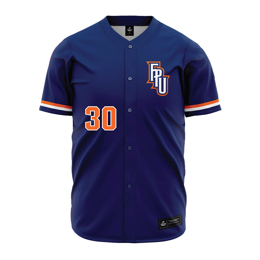 FPU - NCAA Baseball : Dalton Alford - Blue Jersey-0