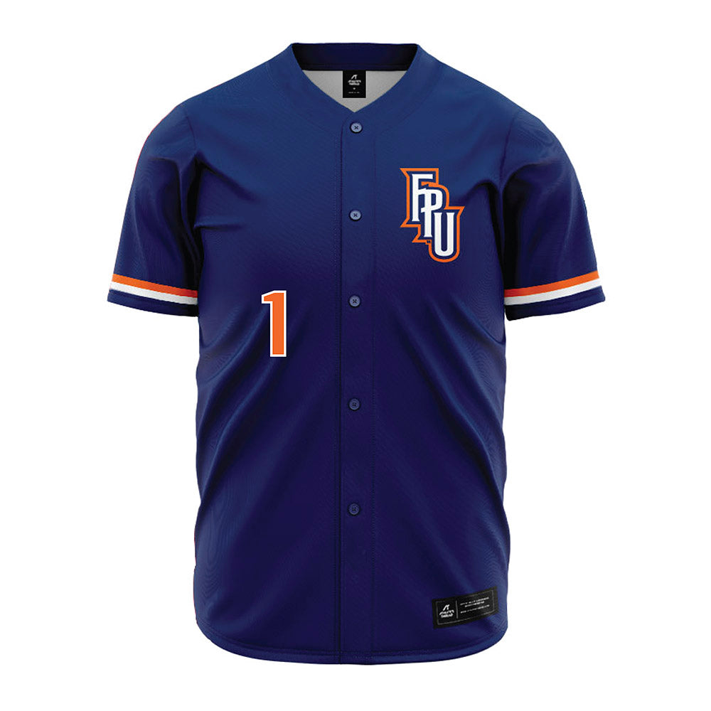 FPU - NCAA Baseball : Tejean Smith - Blue Jersey-0