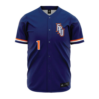 FPU - NCAA Baseball : Tejean Smith - Blue Jersey-0