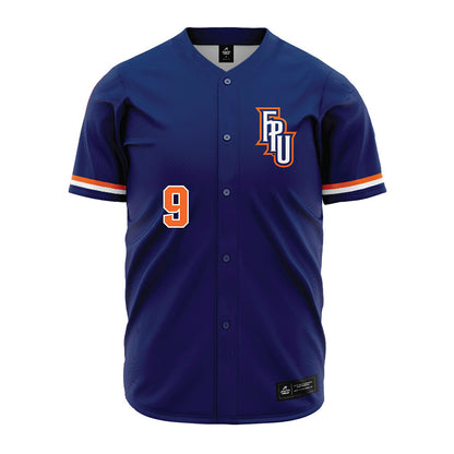 FPU - NCAA Baseball : Holden Hirschkorn - Blue Jersey-0