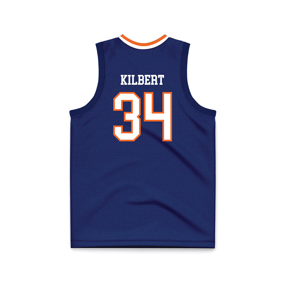 FPU - NCAA Men's Basketball : Logan Kilbert - Blue Basketball Jersey-1