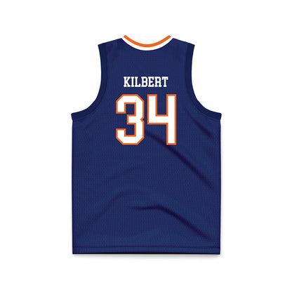 FPU - NCAA Men's Basketball : Logan Kilbert - Blue Basketball Jersey-1