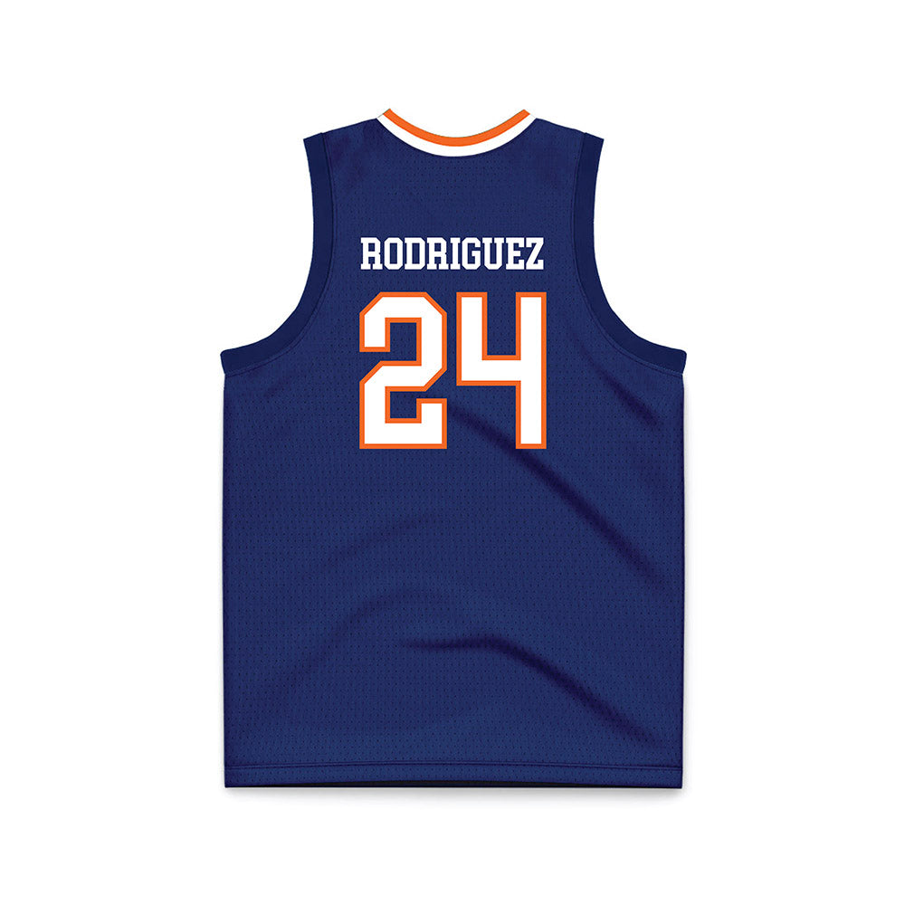 FPU - NCAA Men's Basketball : Silas Rodriguez - Blue Basketball Jersey-1