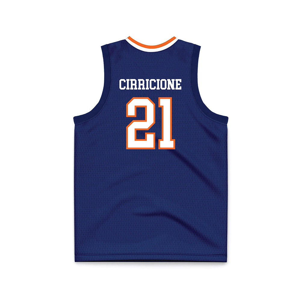 FPU - NCAA Men's Basketball : Gavyn Cirricione - Blue Basketball Jersey-1