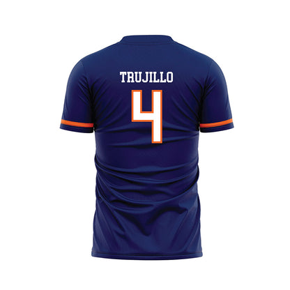 FPU - NCAA Men's Soccer : Cristian Trujillo - Blue Soccer Jersey-1
