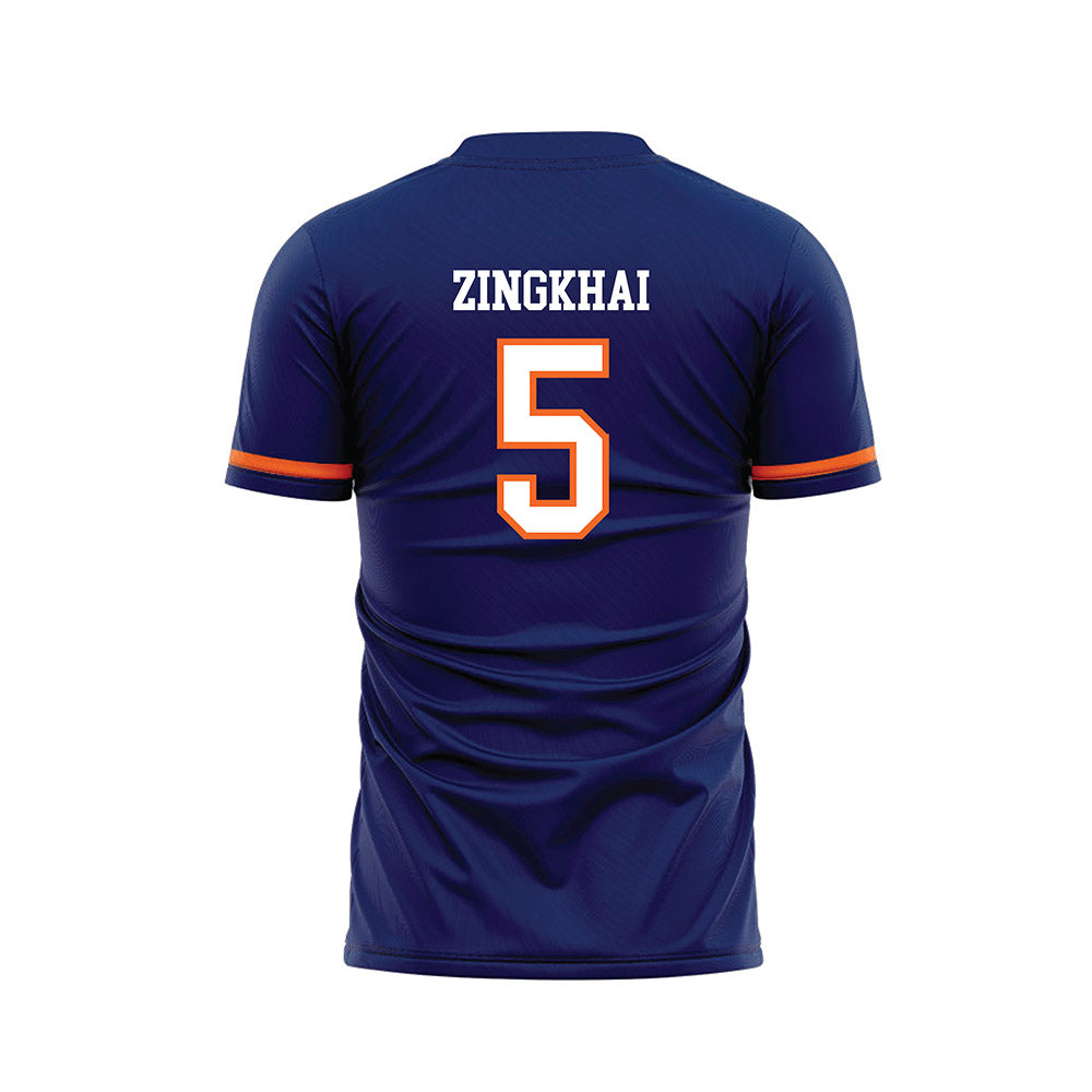 FPU - NCAA Men's Soccer : Wungsem Zingkhai - Blue Soccer Jersey-1