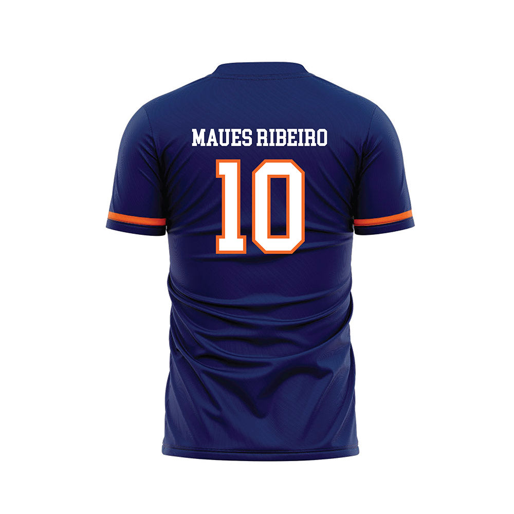 FPU - NCAA Men's Soccer : Lucas Maues Ribeiro - Blue Soccer Jersey-1