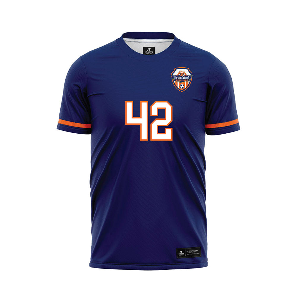 FPU - NCAA Men's Soccer : Diego Aceves - Blue Soccer Jersey-0