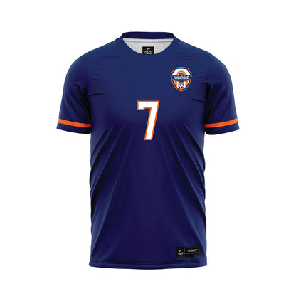 FPU - NCAA Men's Soccer : Giovanni Segovia - Blue Soccer Jersey-0