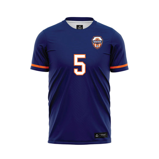 FPU - NCAA Men's Soccer : Wungsem Zingkhai - Blue Soccer Jersey-0