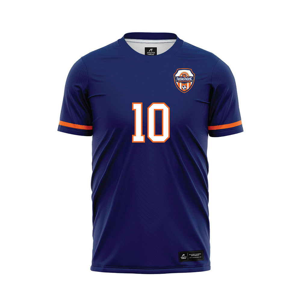 FPU - NCAA Men's Soccer : Lucas Maues Ribeiro - Blue Soccer Jersey-0