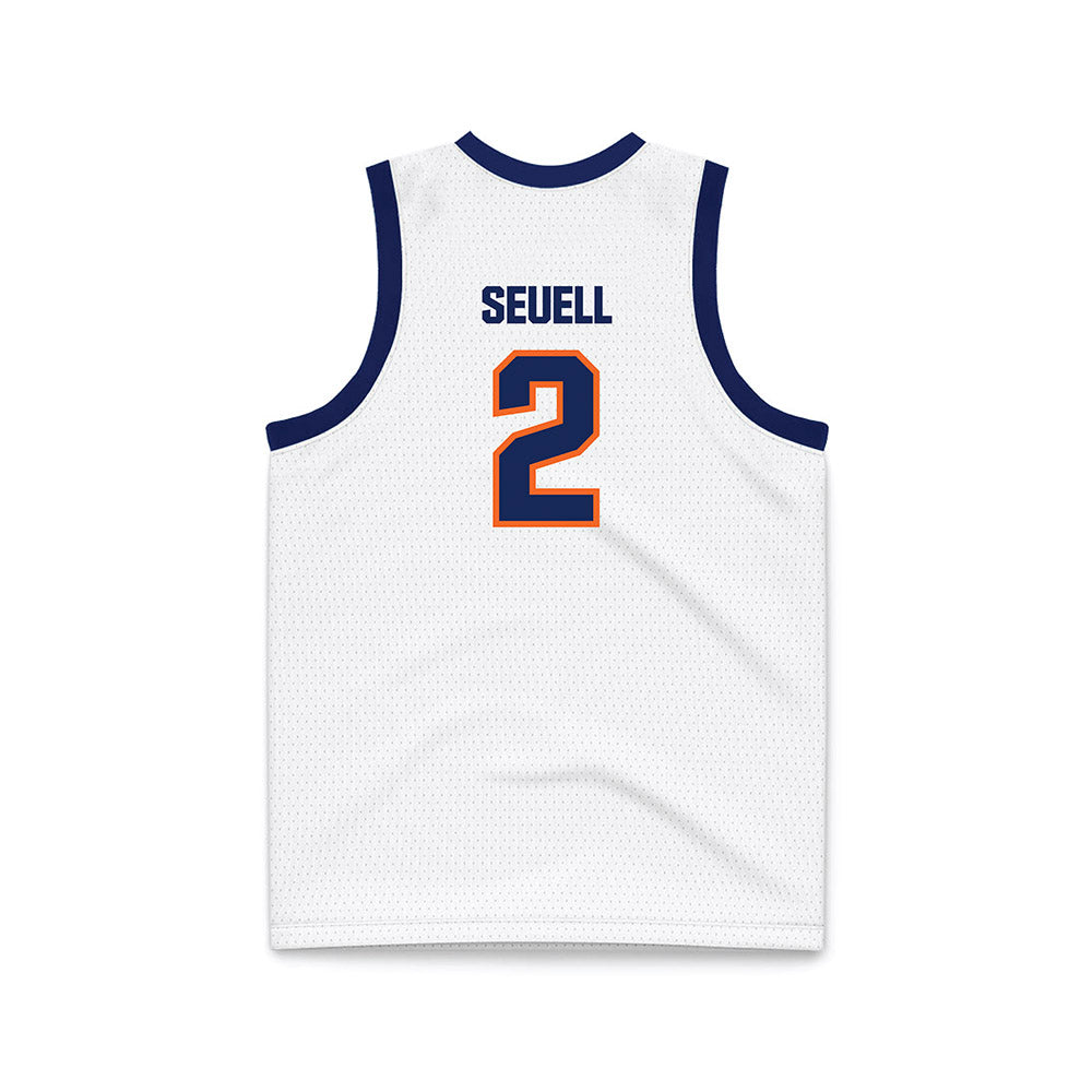 FPU - NCAA Women's Basketball : Aaliyah Seuell - White Basketball Jersey-1