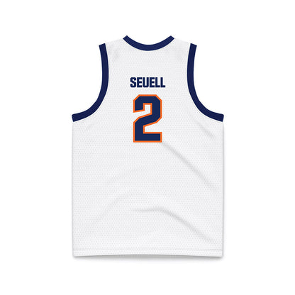 FPU - NCAA Women's Basketball : Aaliyah Seuell - White Basketball Jersey-1