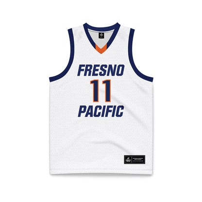 FPU - NCAA Women's Basketball : Alexa Perryman - White Basketball Jersey-0