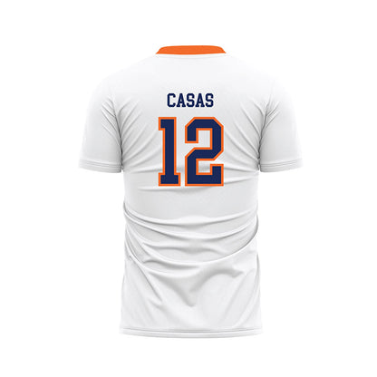 FPU - NCAA Women's Soccer : Krysta Casas - White Soccer Jersey-1