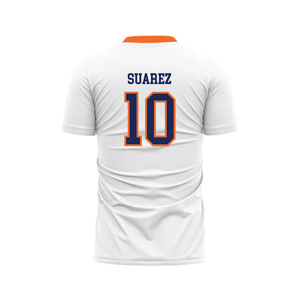 FPU - NCAA Women's Soccer : Celeste Suarez - White Soccer Jersey-1