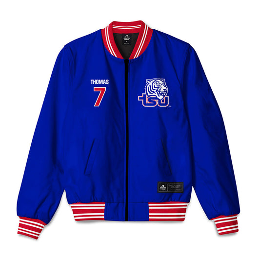 TN State - NCAA Women's Basketball : Icesis Thomas - Bomber Jacket-0