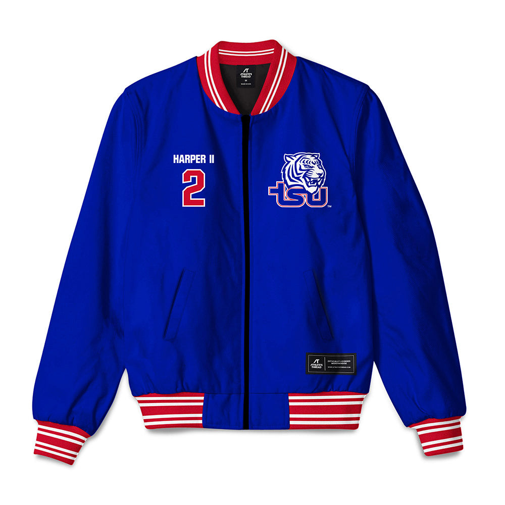 TN State - NCAA Men's Basketball : Travis Harper II - Bomber Jacket-0