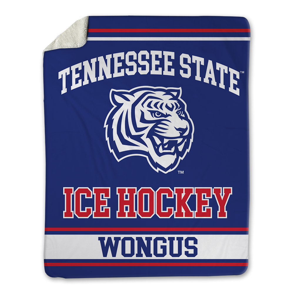 TN State - NCAA Men's Ice Hockey : Ethan Wongus - Blanket-0
