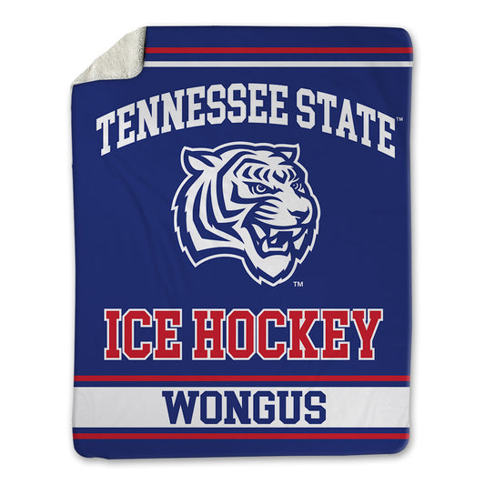 TN State - NCAA Men's Ice Hockey : Ethan Wongus - Blanket-0
