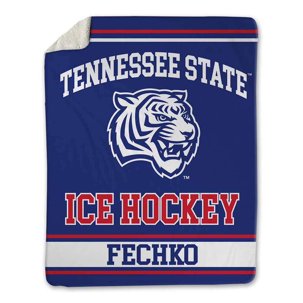 TN State - NCAA Men's Ice Hockey : Marcus Fechko - Blanket-0