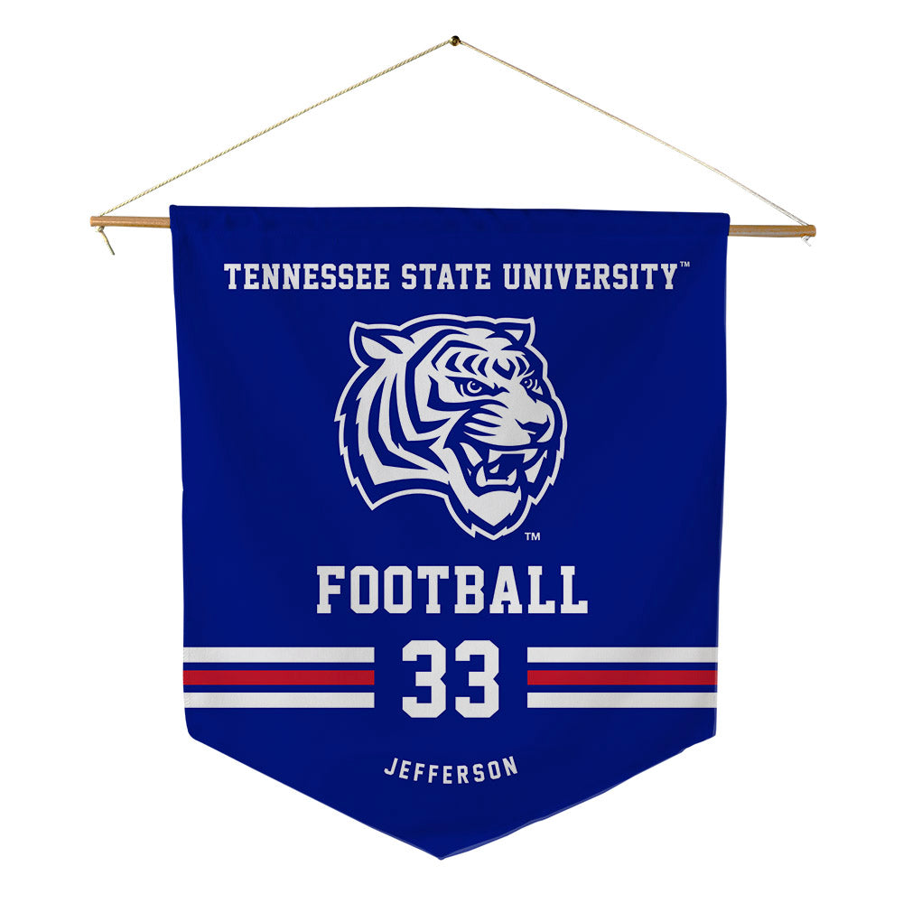 TN State - NCAA Football : Taeshawn Jefferson - Pennant - 18" x 21"-0