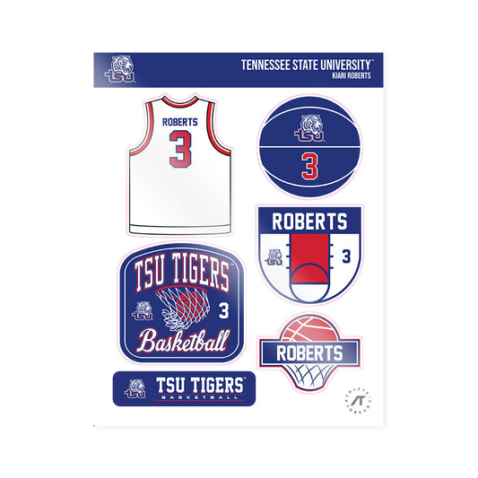 TN State - NCAA Women's Basketball : Kiari Roberts - Sticker Sheet-0