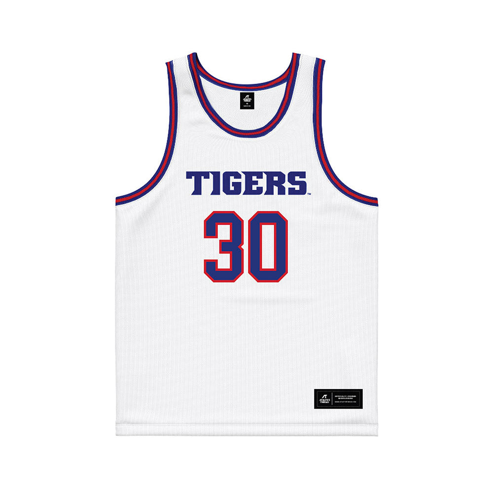 TN State - NCAA Men's Basketball : Aaron Nkrumah - White Basketball Jersey-0