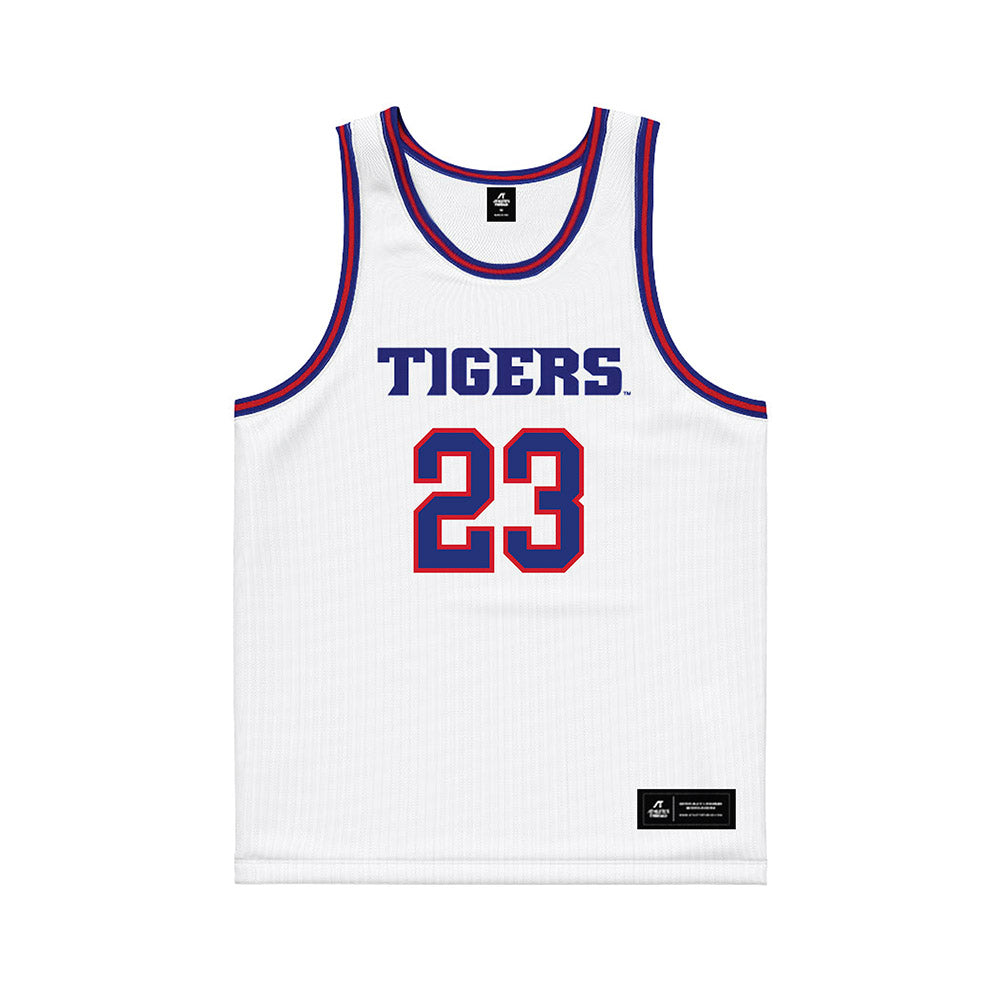 TN State - NCAA Men's Basketball : Kavien Jones - White Basketball Jersey-0