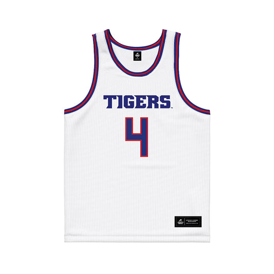 TN State - NCAA Men's Basketball : JC Brooks - White Basketball Jersey-0