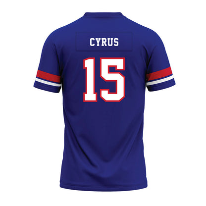 TN State - NCAA Football : Nicholas Cyrus - Blue Premium Football Jersey-1