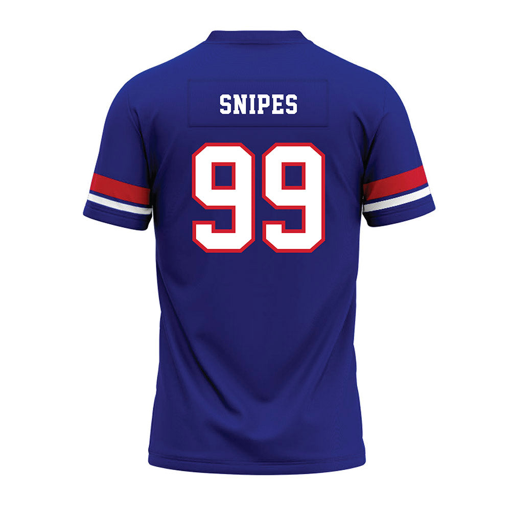 TN State - NCAA Football : Lathun Snipes - Blue Premium Football Jersey-1