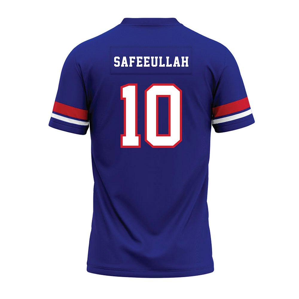 TN State - NCAA Football : Syncere Safeeullah - Blue Premium Football Jersey-1