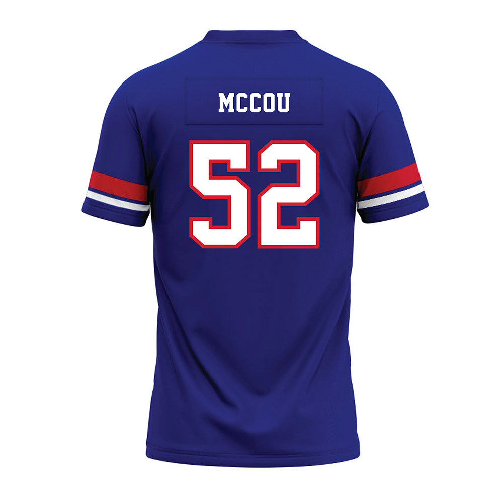 TN State - NCAA Football : KJ McCou - Blue Premium Football Jersey-1