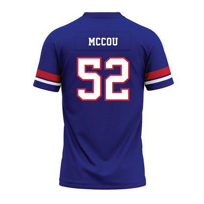 TN State - NCAA Football : KJ McCou - Blue Premium Football Jersey-1