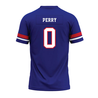 TN State - NCAA Football : Braelen Perry - Blue Premium Football Jersey-1
