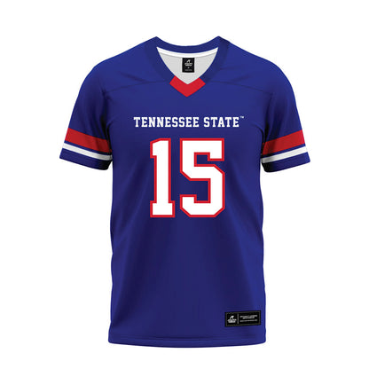 TN State - NCAA Football : Nicholas Cyrus - Blue Premium Football Jersey-0