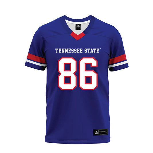 TN State - NCAA Football : Christian Jones - Blue Premium Football Jersey-0