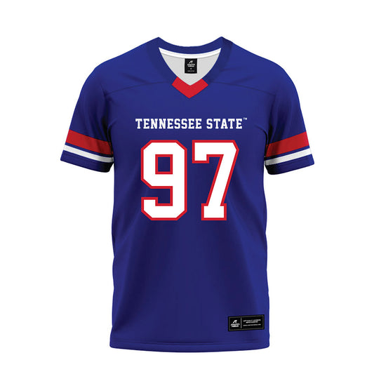 TN State - NCAA Football : Terence Carpenter II - Blue Premium Football Jersey-0
