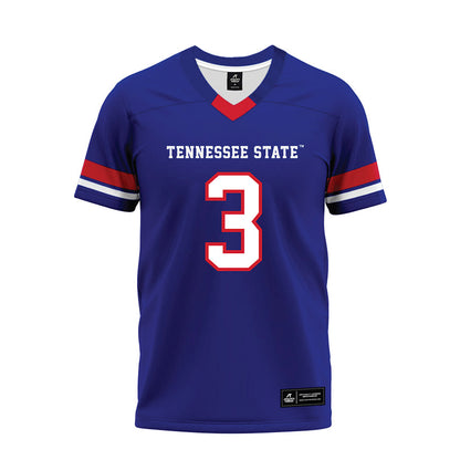 TN State - NCAA Football : Micah Gay - Blue Premium Football Jersey-0
