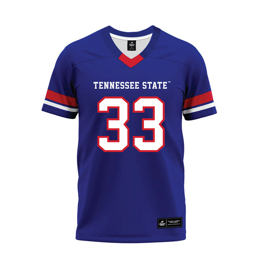 TN State - NCAA Football : Taeshawn Jefferson - Blue Premium Football Jersey-0