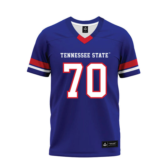 TN State - NCAA Football : Jesse Igwe - Blue Premium Football Jersey-0