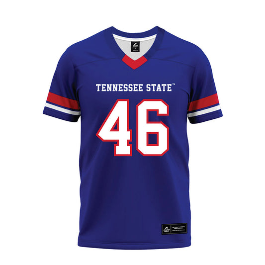 TN State - NCAA Football : Coby May - Blue Premium Football Jersey-0
