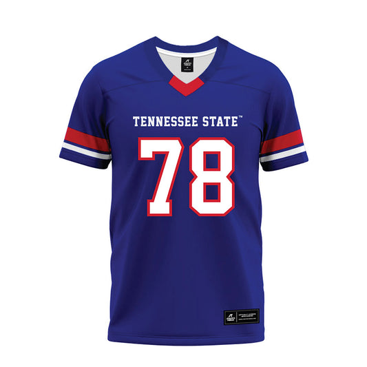 TN State - NCAA Football : Parker Harden - Blue Premium Football Jersey-0