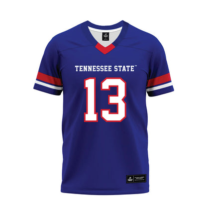 TN State - NCAA Football : Ryder Hagan - Blue Premium Football Jersey-0