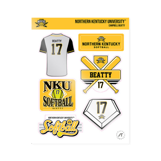 NKU - NCAA Softball : Campbell Beatty - Sticker Sheet-0