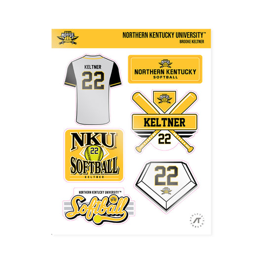 NKU - NCAA Softball : Brooke Keltner - Sticker Sheet-0