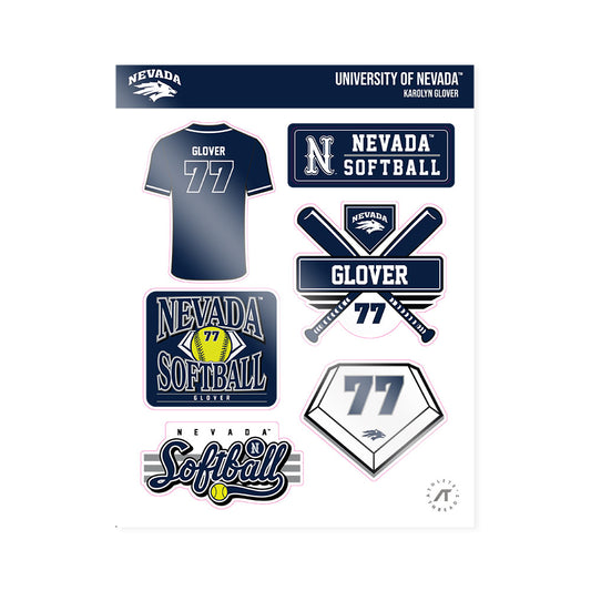 Nevada - NCAA Softball : Karolyn Glover - Sticker Sheet-0