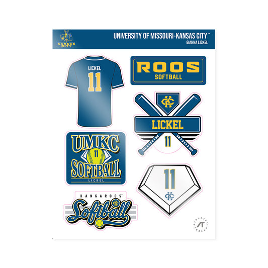 UMKC - NCAA Softball : Gianna Lickel - Sticker Sheet-0